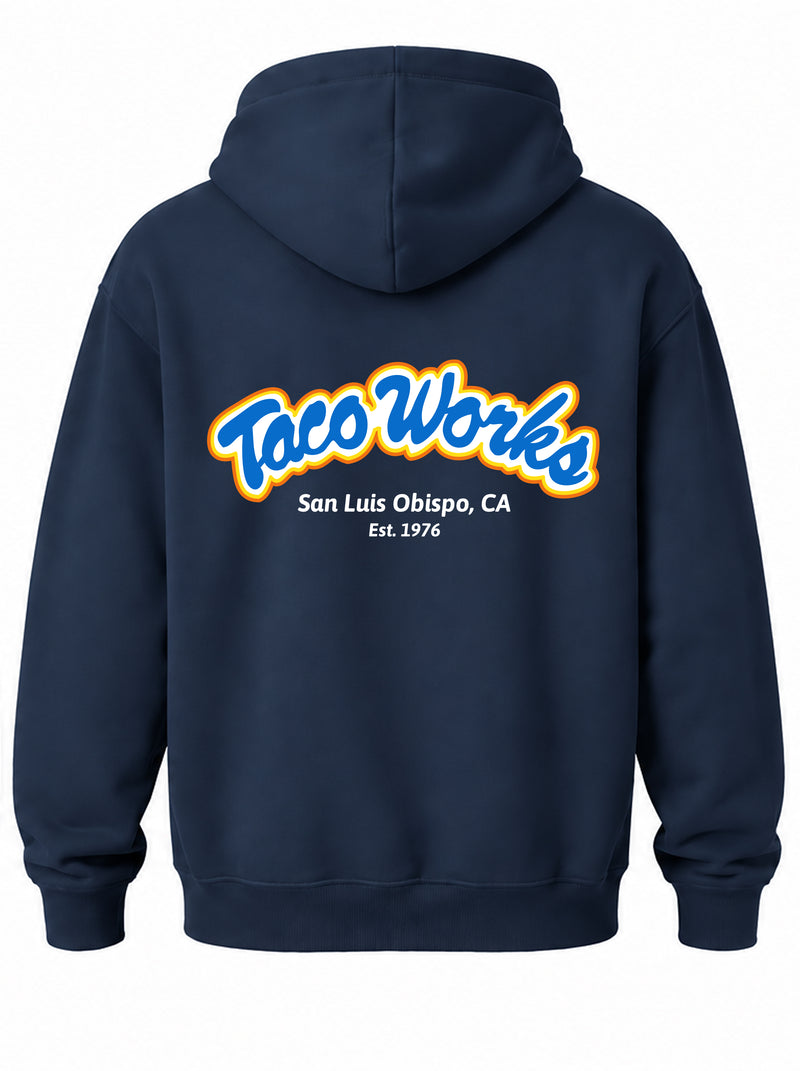 Taco Works Pullover Hoodie - Blue