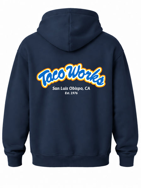 Taco Works Pullover Hoodie - Blue