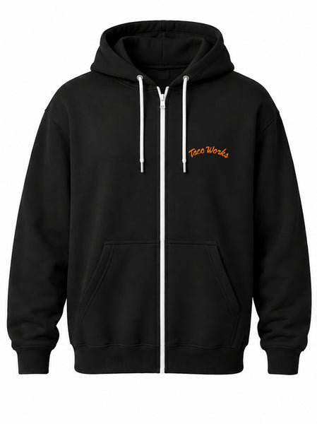 Taco Works Zip Hoodie - Black