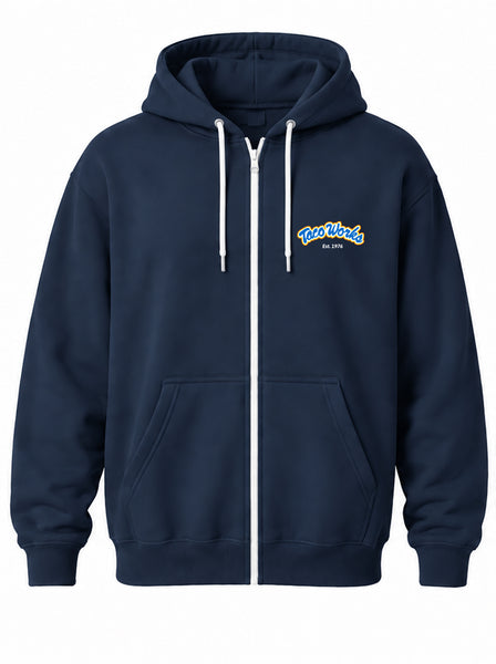 Taco Works Zip Hoodie - Blue