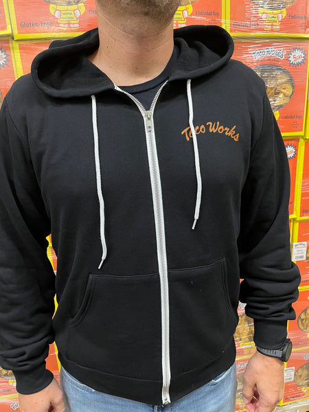 Taco Works Zip Hoodie - Black