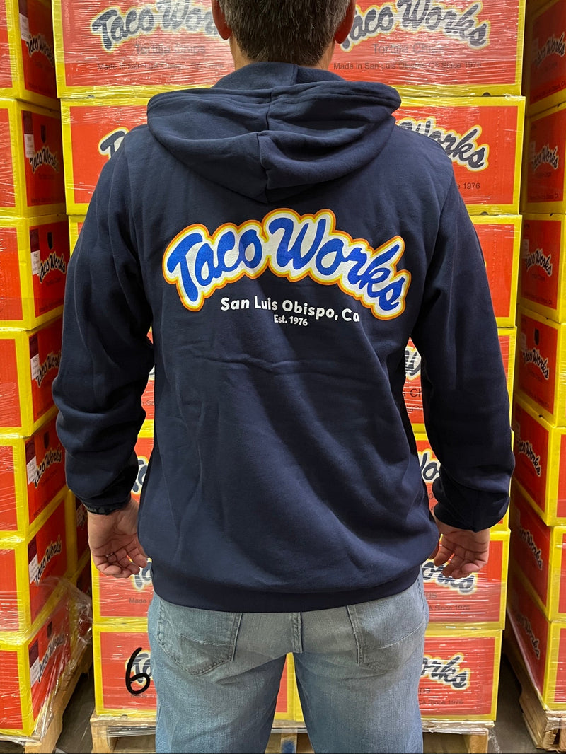 Taco Works Pullover Hoodie - Blue